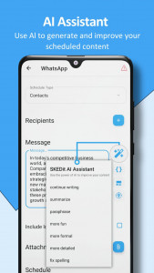 اسکرین شات برنامه SKEDit: AI Message Scheduler 2