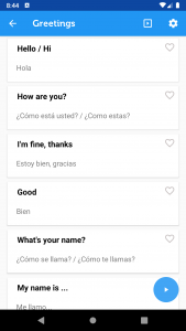 اسکرین شات برنامه Learn Spanish (Latin American) 2