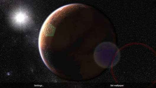 اسکرین شات برنامه Mars in HD Gyro 3D Free 4