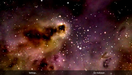اسکرین شات برنامه Space! Stars & Clouds 3D Free 3