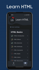 اسکرین شات برنامه Learn HTML 1