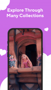 اسکرین شات 4 برنامه Princess Wallpapers Live 3D 4K