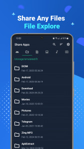 اسکرین شات 5 برنامه Share Apps: APK, File Sharing