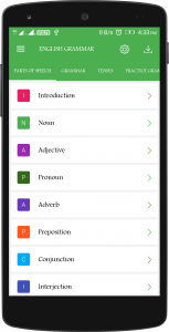 اسکرین شات برنامه English Grammar Book 1