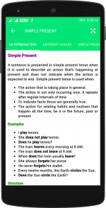 اسکرین شات برنامه English Tenses Book 4