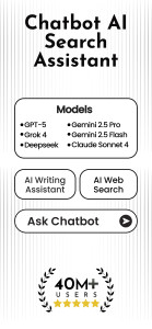 اسکرین شات 1 برنامه Chatbot AI - Search Assistant