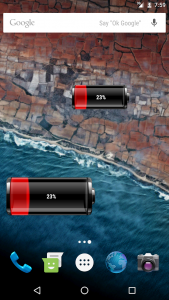 اسکرین شات برنامه Battery Widget 1