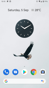 اسکرین شات 3 برنامه Clean Clock Widget