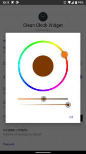 اسکرین شات 6 برنامه Clean Clock Widget