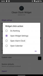اسکرین شات 5 برنامه Clean Clock Widget