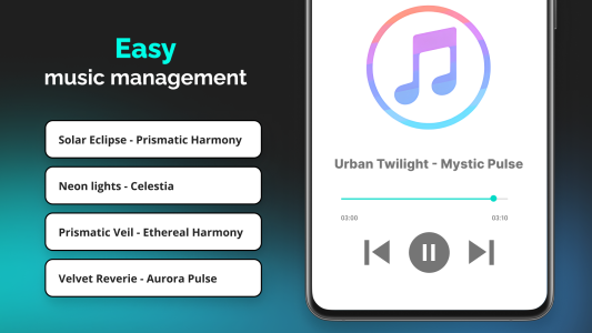 اسکرین شات 2 برنامه Music Player: MP3 Audio Player