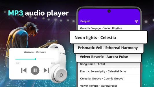 اسکرین شات 1 برنامه Music Player: MP3 Audio Player