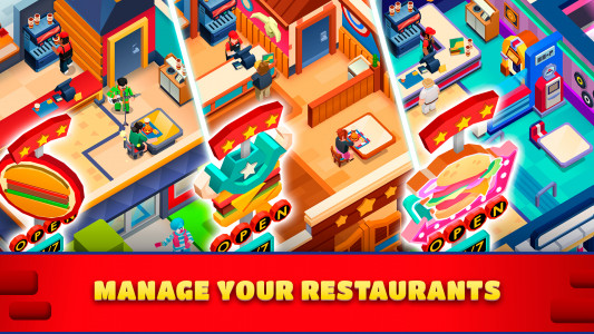 اسکرین شات 5 بازی Idle Burger Empire Tycoon—Game