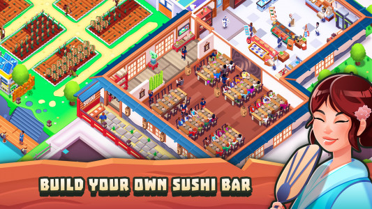 اسکرین شات بازی Sushi Empire Tycoon—Idle Game 1