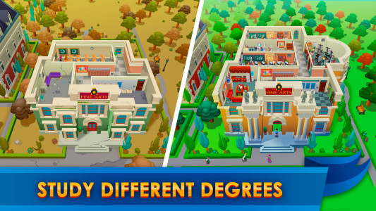 اسکرین شات 1 بازی University Empire Tycoon -Idle