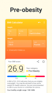 اسکرین شات برنامه BMI Calculator 3