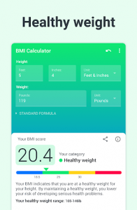 اسکرین شات برنامه BMI Calculator 8