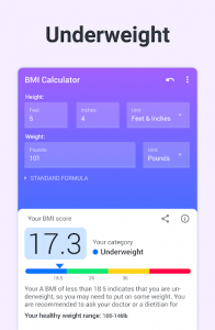 اسکرین شات برنامه BMI Calculator 7