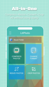 اسکرین شات 1 برنامه LitPhoto - Compress & Resize