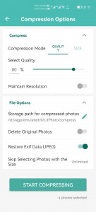 اسکرین شات برنامه LitPhoto - Compress & Resize 2