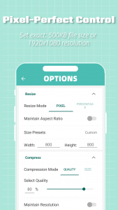 اسکرین شات 4 برنامه LitPhoto - Compress & Resize