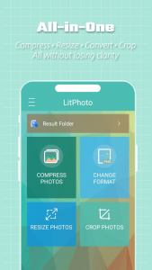 اسکرین شات 1 برنامه LitPhoto - Compress & Resize