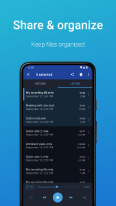اسکرین شات 4 برنامه Easy Voice Recorder