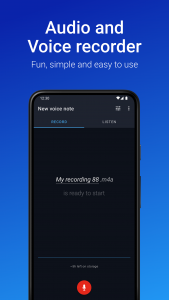 اسکرین شات برنامه Easy Voice Recorder 1