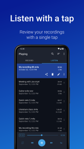 اسکرین شات 3 برنامه Easy Voice Recorder