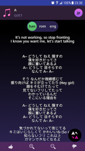 اسکرین شات برنامه Lyrics for GOT7 (Offline) 2