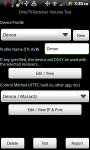 اسکرین شات برنامه DirecTV Remote+ Volume Test 1