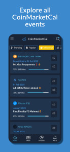 اسکرین شات 1 برنامه CoinMarketCal