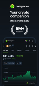 اسکرین شات 1 برنامه CoinGecko: Crypto Tracker