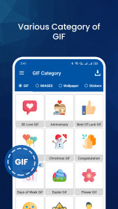 اسکرین شات 1 برنامه GIF For WhatsApp