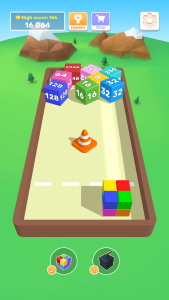 اسکرین شات 2 بازی Chain Cube 2048: Number Merge