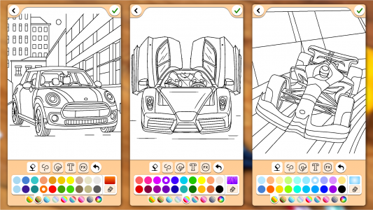 اسکرین شات بازی Cars Coloring & Drawing Game 2