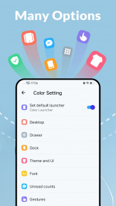 اسکرین شات برنامه Color Launcher, cool themes 6