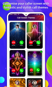 اسکرین شات برنامه Color Call Screen - Phone Caller Screen Themes 1