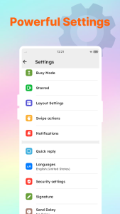 اسکرین شات 8 برنامه Color SMS: Message & Messenger