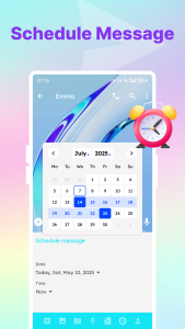اسکرین شات 4 برنامه Color SMS: Message & Messenger