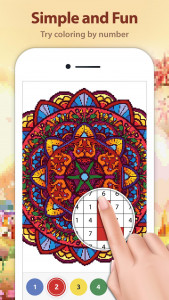 اسکرین شات برنامه Mandala Color by Number 2