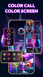 اسکرین شات 1 برنامه Call Theme & Color Phone Call