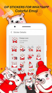 اسکرین شات برنامه Gif Stickers For WhatsApp-Colorful Emoji 4