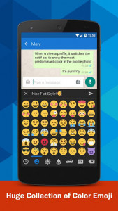 اسکرین شات برنامه Emoji Keyboard 1