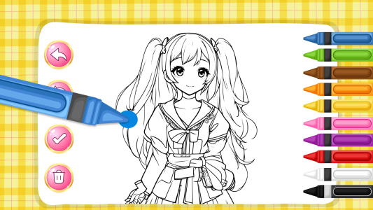 اسکرین شات 1 برنامه Coloring Book - Cute Coloring