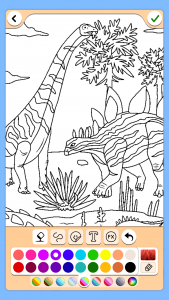 اسکرین شات برنامه Dino Coloring Game 3