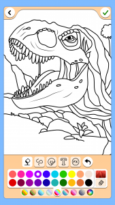 اسکرین شات برنامه Dino Coloring Game 1