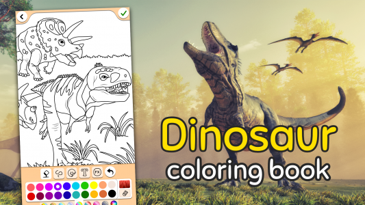 اسکرین شات برنامه Dino Coloring Game 8