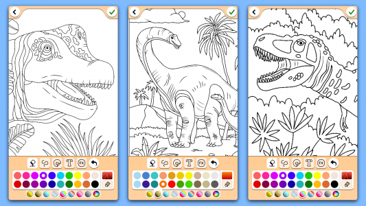 اسکرین شات برنامه Dino Coloring Game 7
