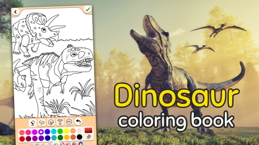 اسکرین شات 8 برنامه Dino Coloring Game